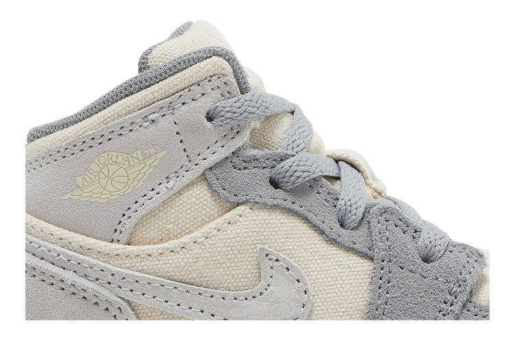 Кроссовки Air Jordan 1 Mid SE TD 'Coconut Milk Particle Grey'