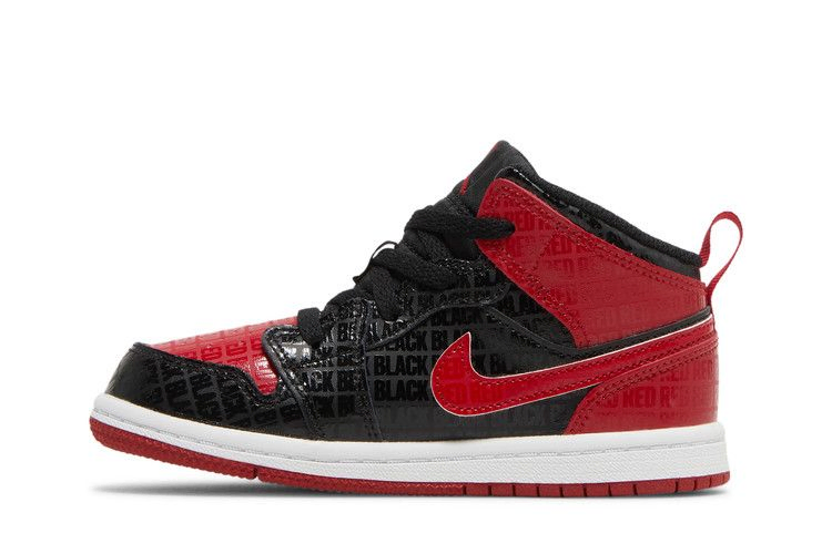 Air Jordan 1 Mid SS TD Black Red Bred DM9649 001