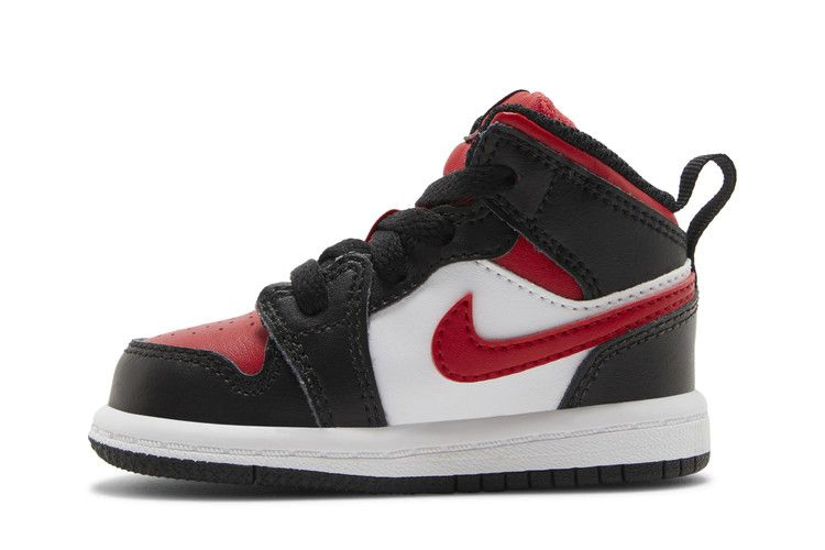 Кроссовки Air Jordan 1 Mid TD 'Black Fire Red'