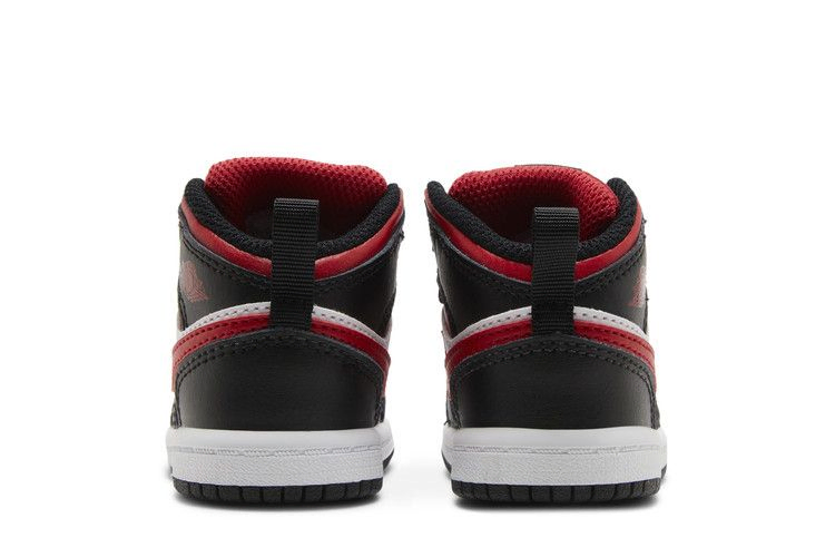 Кроссовки Air Jordan 1 Mid TD 'Black Fire Red'