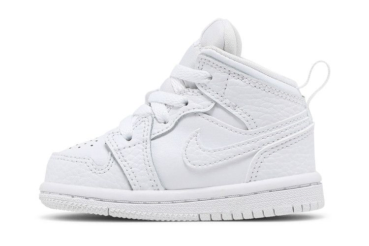 Кроссовки Air Jordan 1 Mid TD 'Triple White' 2022