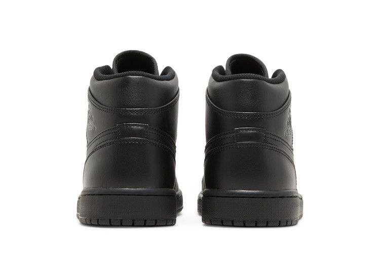 Кроссовки Air Jordan 1 Mid 'Triple Black' 2022