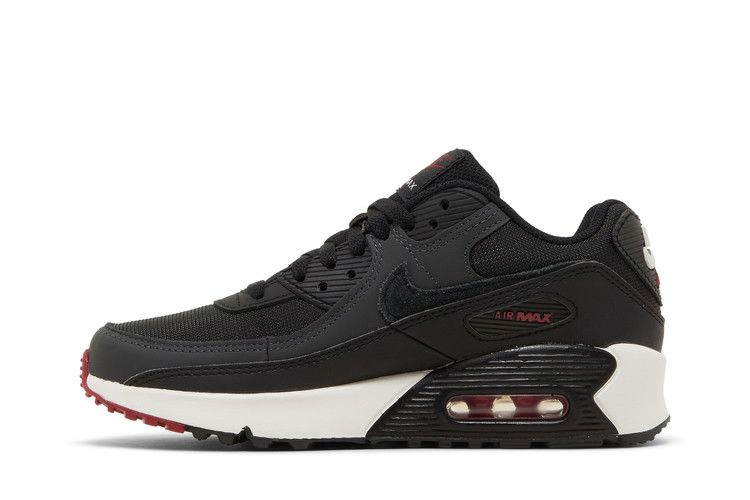 Кроссовки Nike Air Max 90 Leather GS 'Anthracite Team Red'