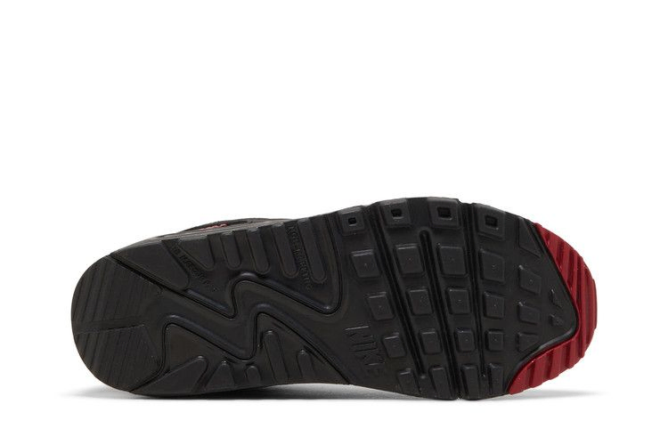 Кроссовки Nike Air Max 90 Leather GS 'Anthracite Team Red'