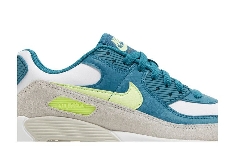 Кроссовки Nike Air Max 90 Leather GS 'Bright Spruce Barely Volt'