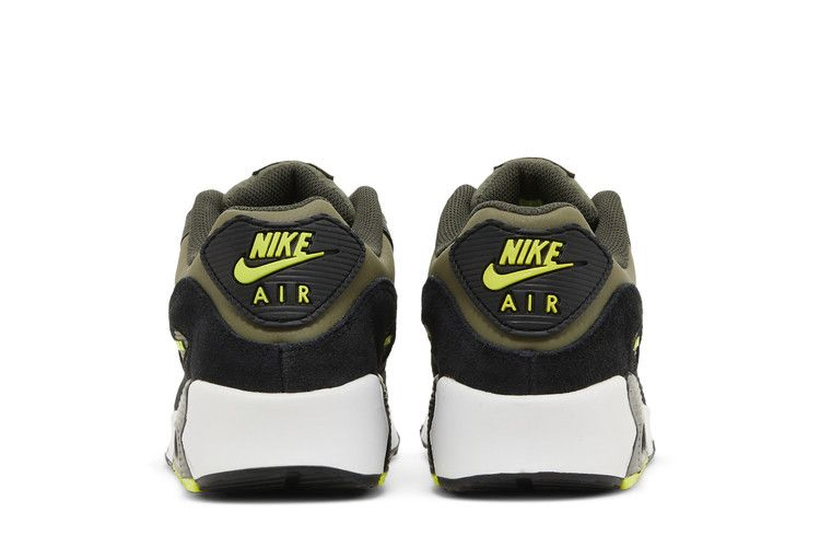 Кроссовки Nike Air Max 90 Leather GS 'Medium Olive Volt'