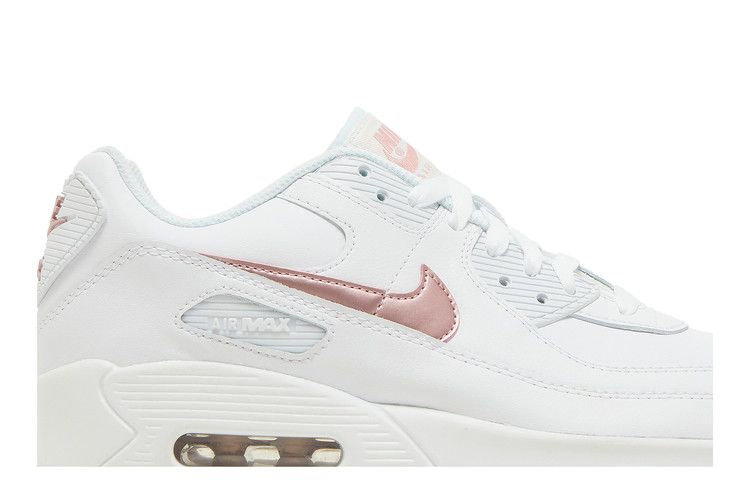 Кроссовки Nike Air Max 90 Leather GS 'White Pink Glaze'
