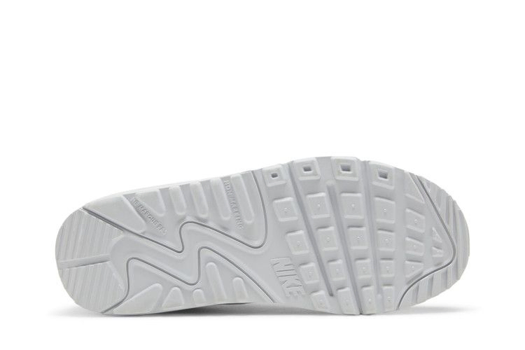 Кроссовки Nike Air Max 90 Leather SE GS 'Off Noir Metallic Pewter'