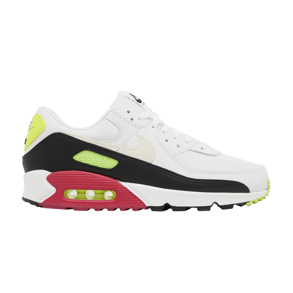 Nike Air Max 90 White Volt Rush Pink DQ4071 100