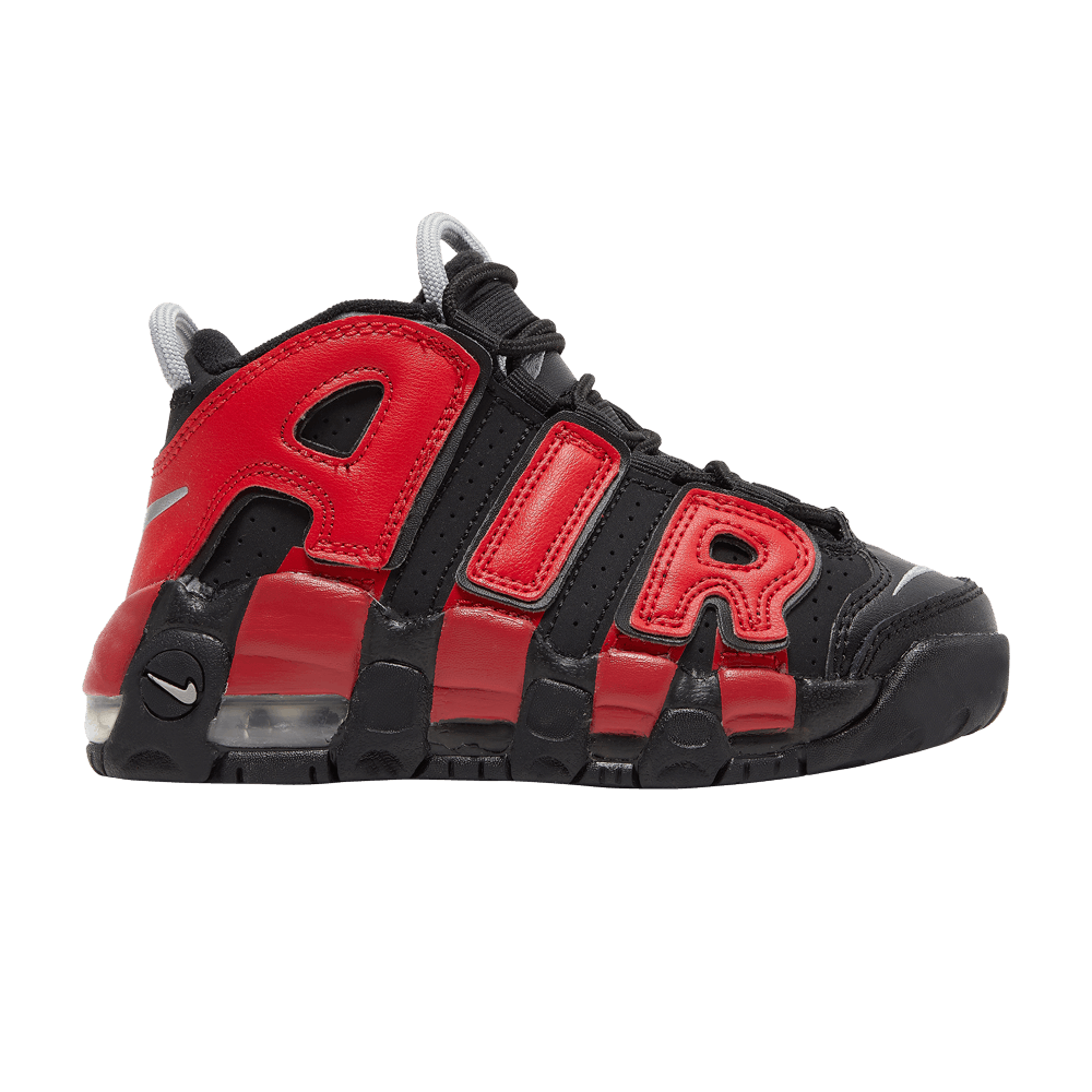 Nike air more uptempo black and white for sale best sale