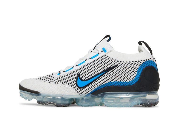 Nike vapormax flyknit blue and white on sale