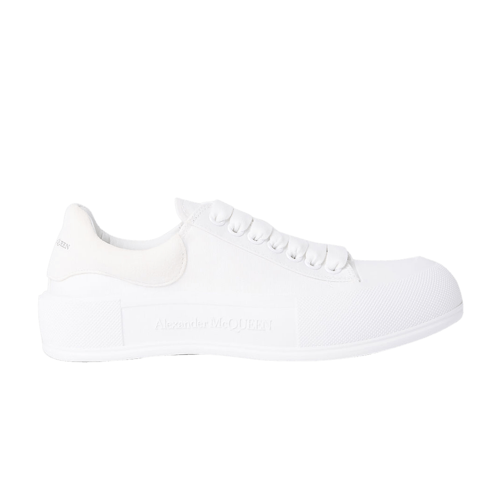 Кроссовки Alexander McQueen Wmns Deck Lace-Up Plimsoll 'White' 2022