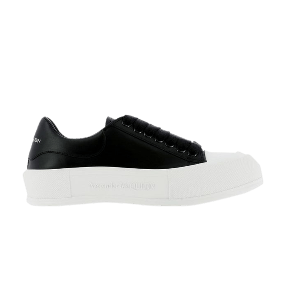 Кроссовки Alexander McQueen Wmns Deck Plimsoll 'Black White'