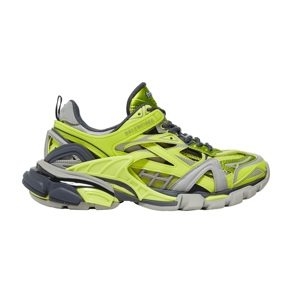 Кроссовки Balenciaga Wmns Track.2 Sneaker 'Grey Neon Yellow'