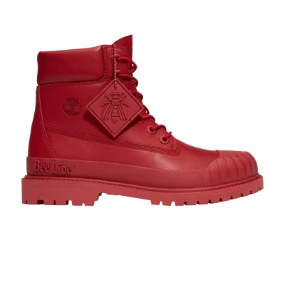 Timberland Bee Line x Wmns 6 Inch Rubber-Toe Waterproof Boot 'Red'