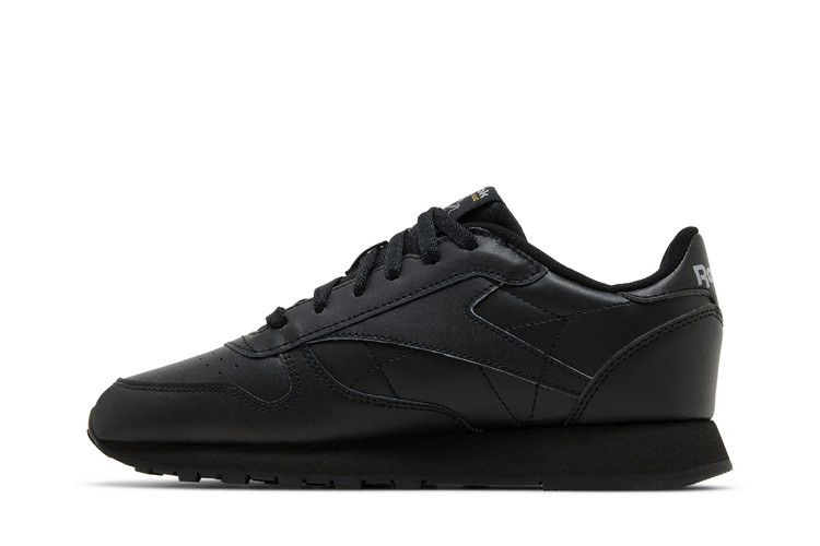 Кроссовки Reebok Classic Leather Big Kid 'Triple Black'