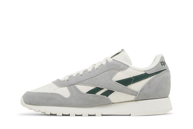 Кроссовки Reebok Classic Leather 'Pure Grey Dark Green'