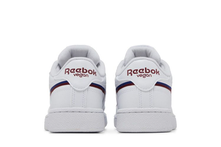 Кроссовки Reebok Club C 85 Vegan 'White Classic Burgundy'