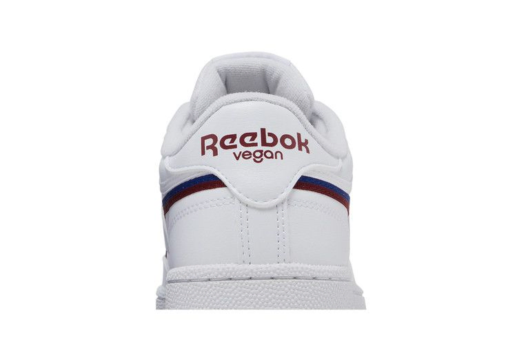 Кроссовки Reebok Club C 85 Vegan 'White Classic Burgundy'