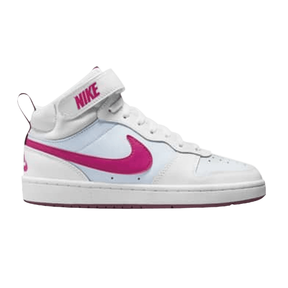 Nike Court Borough Mid 2 GS White Sangria Pink Prime CD7782 006