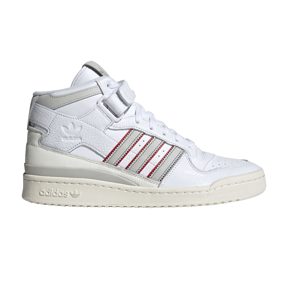 adidas Forum Mid White Grey Red H03434