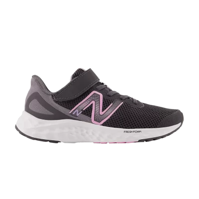 New Balance Fresh Foam Arishi v4 Bungee Lace Top Strap Little Kid Wide 'Magnet Orbit Pink'