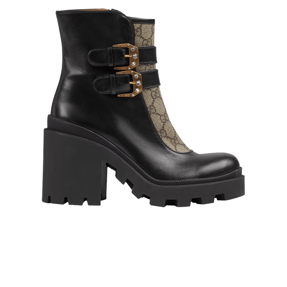 gucci-wmns-ankle-boot-buckles-black-beige-701100-uvv20-1182