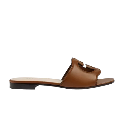 Gucci Wmns Interlocking G Cut-Out Slide Sandal 'Cuir'