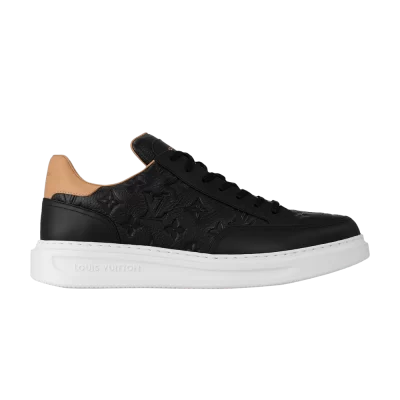 Louis Vuitton Beverly Hills Sneaker 'Black Brown Monogram Embossed'