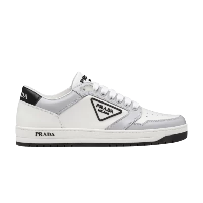 Prada Wmns District Leather Sneaker Low 'White Cornflower Blue'