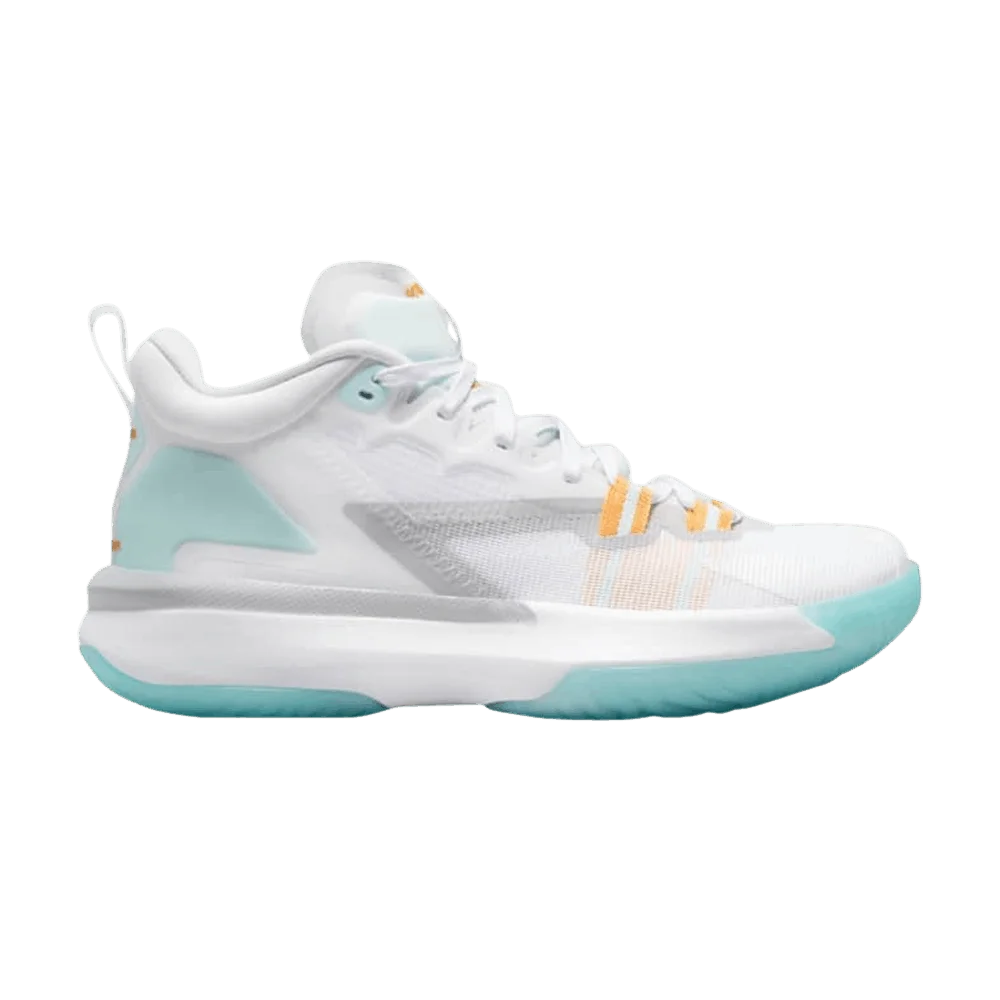 Кроссовки Air Jordan Zion 1 GS 'White Dynamic Turquoise'
