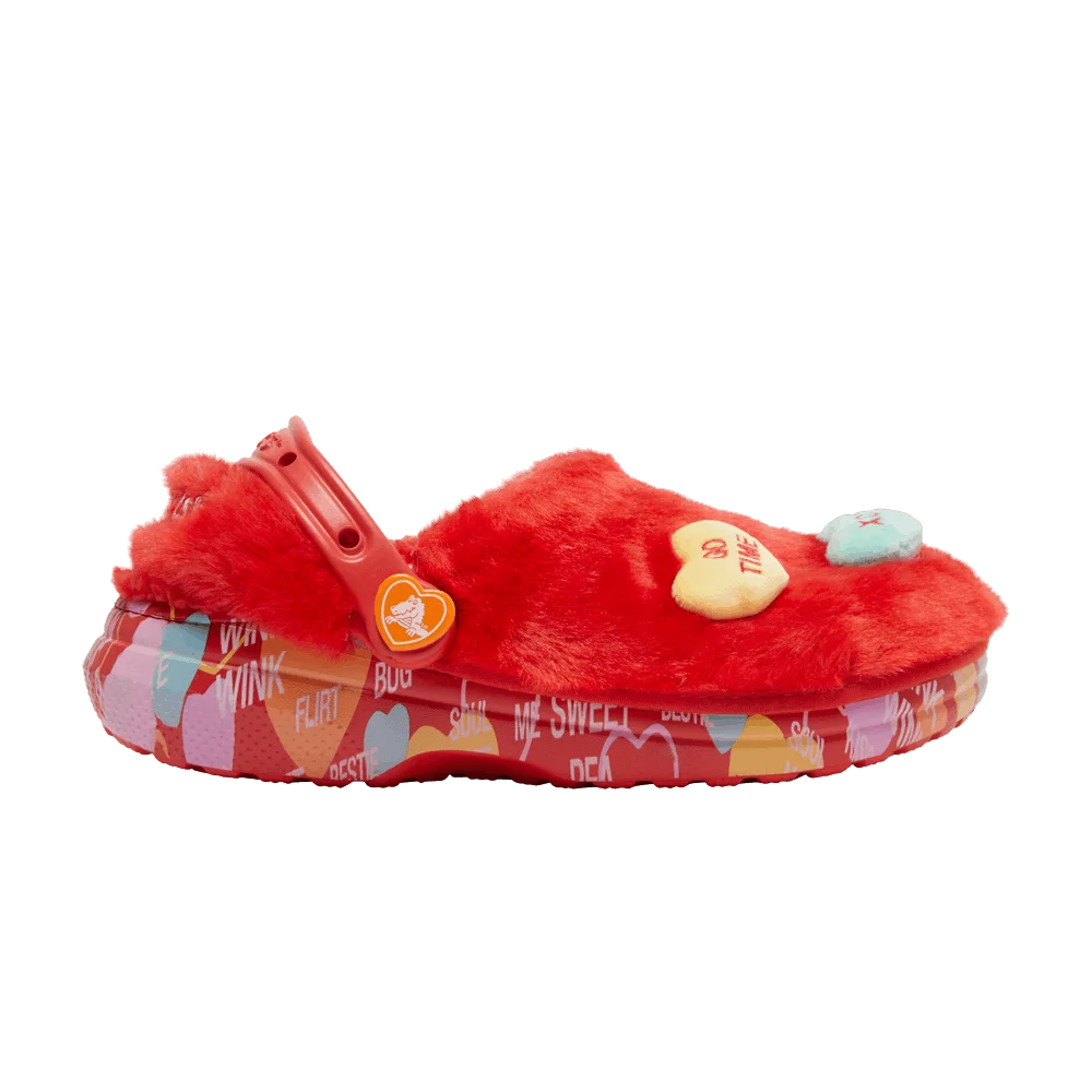 Сабо Sweethearts x Crocs Clog Classic Fur 'Valentine's Day'
