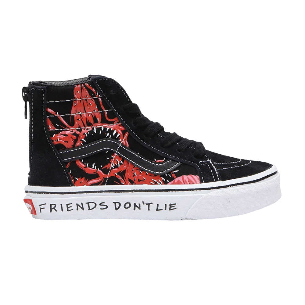 Кроссовки Stranger Things x Vans Sk8-Hi Zip Kids 'Upside Down'