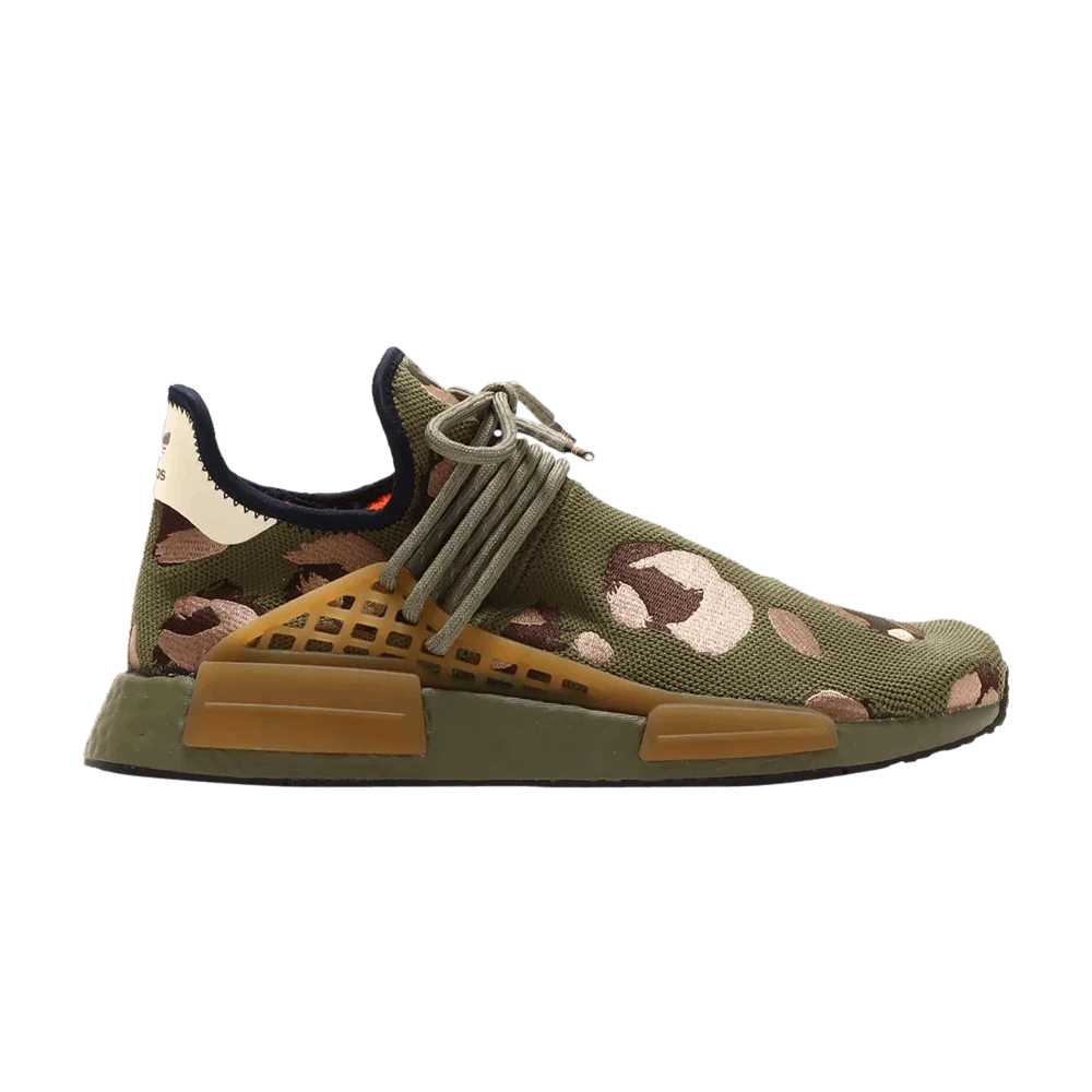 Кроссовки Pharrell x adidas NMD Human Race 'Animal Print - Olive'