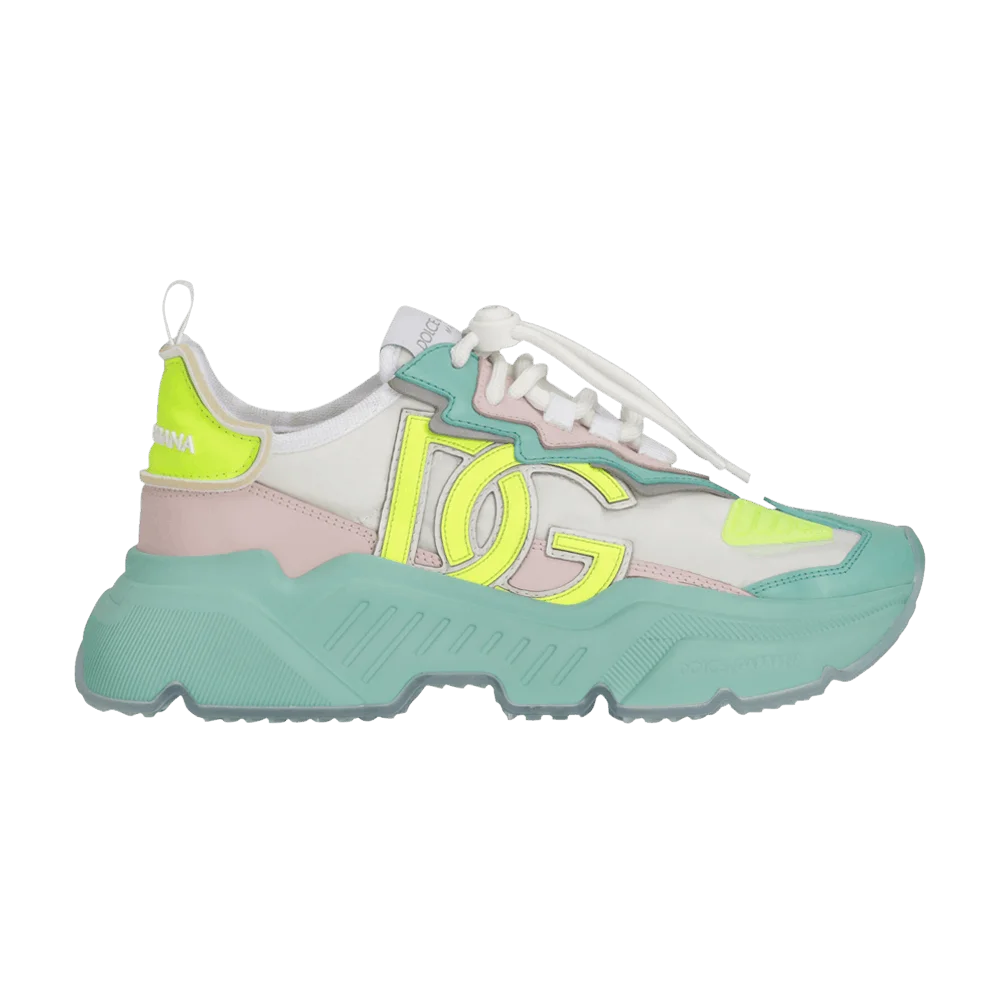 Кроссовки Dolce & Gabbana Wmns Daymaster 'White Aqua Neon Yellow'