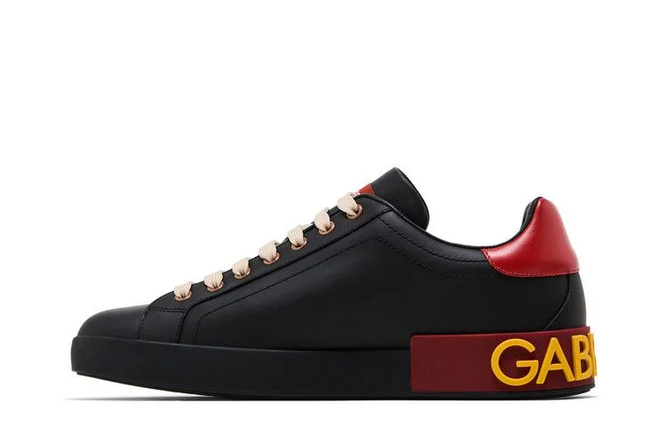 Кроссовки Dolce & Gabbana Portofino Low 'Black Red Cactus'