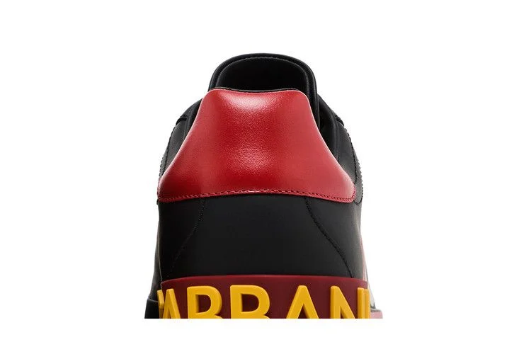 Кроссовки Dolce & Gabbana Portofino Low 'Black Red Cactus'