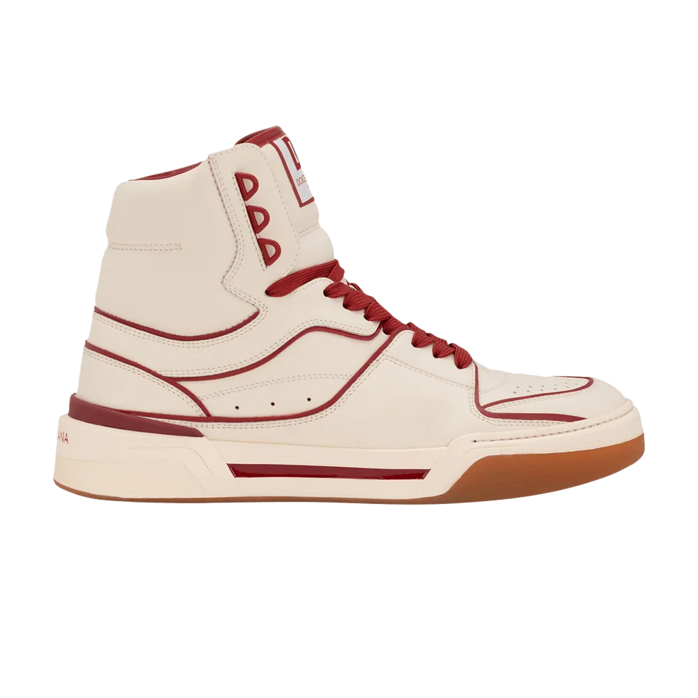 Кроссовки Dolce & Gabbana New Roma Mid 'Ivory Red'