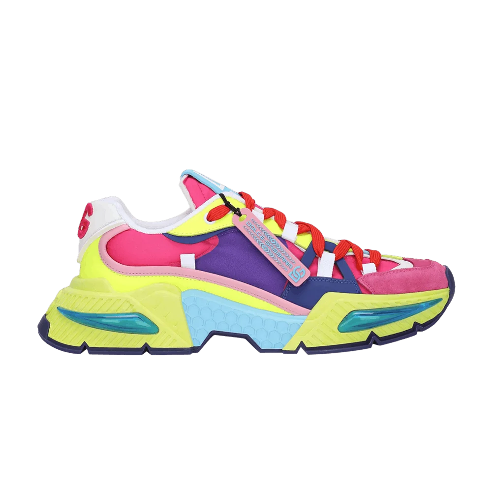 Кроссовки Dolce & Gabbana Air Master 'Pink Neon Yellow'