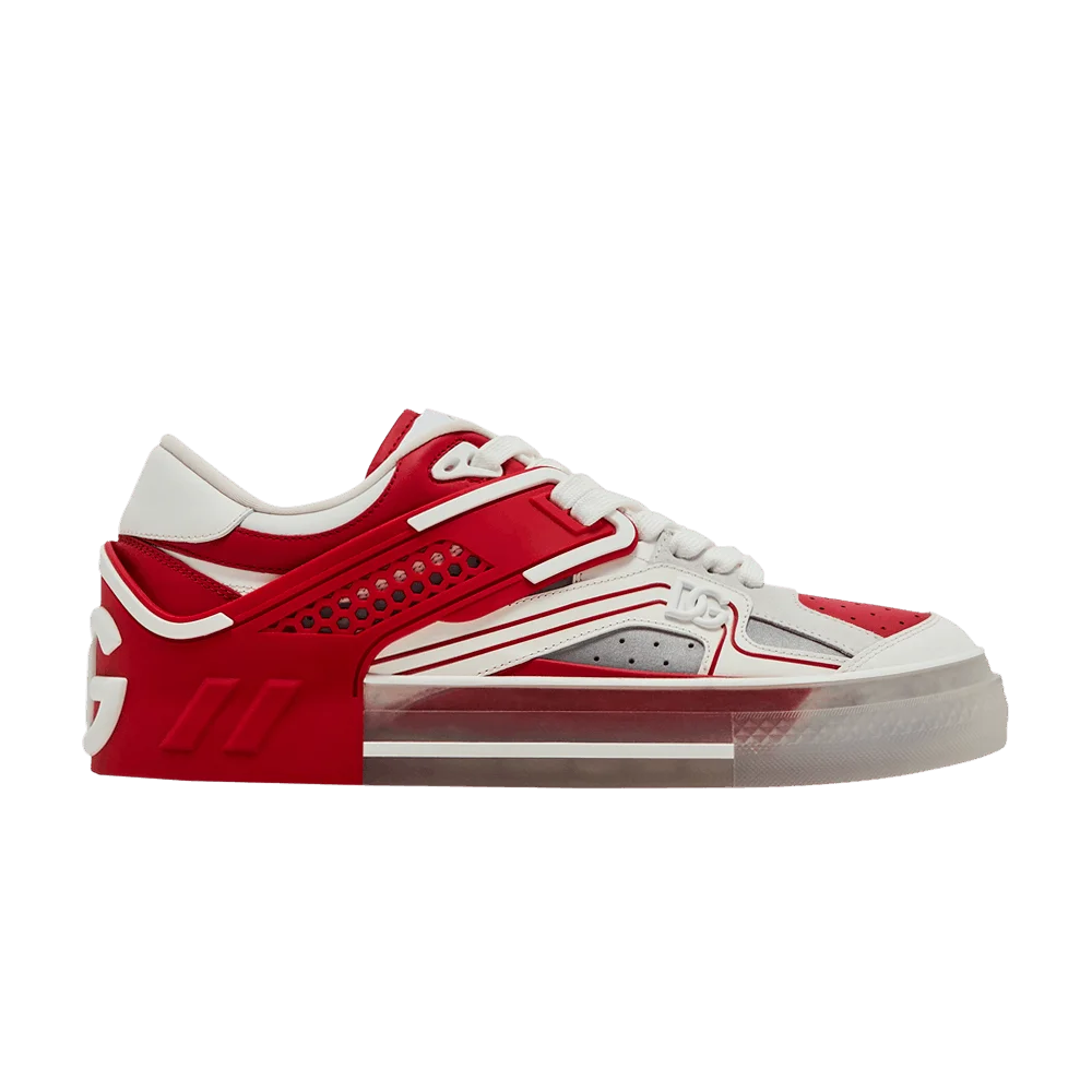 Кроссовки Dolce & Gabbana Custom 2.Zero Low 'Red Silver'