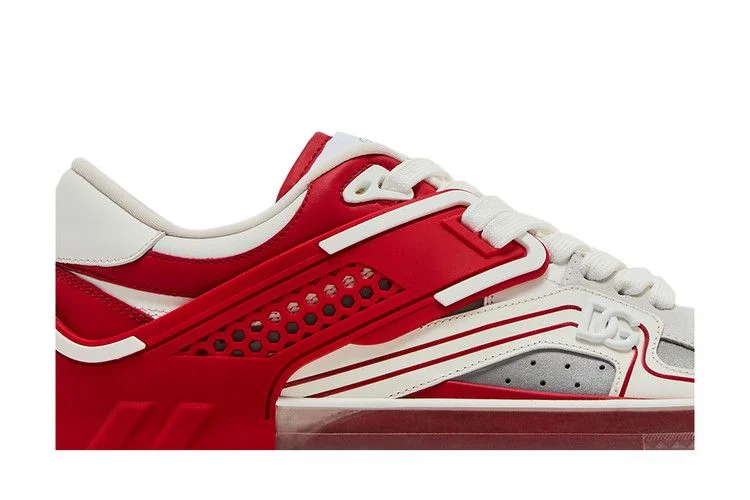 Кроссовки Dolce & Gabbana Custom 2.Zero Low 'Red Silver'