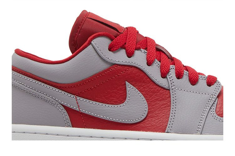Кроссовки Wmns Air Jordan 1 Low SE 'Split - Gym Red Cement Grey'