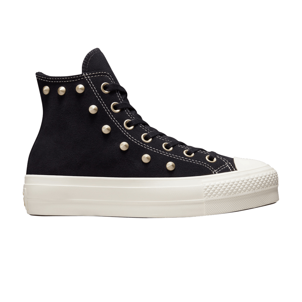 Converse Wmns Chuck Taylor All Star Lift Platform High Studs Black Light Gold A04271C