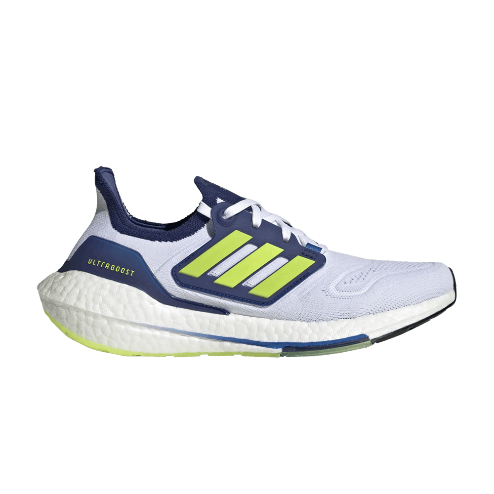 adidas Wmns UltraBoost 22 White Solar Yellow Blue GZ7211