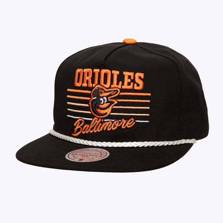 bejsbolka-mitchell-ness-black-baltimore-orioles-radiant-lines-deadstock-snapback-hat