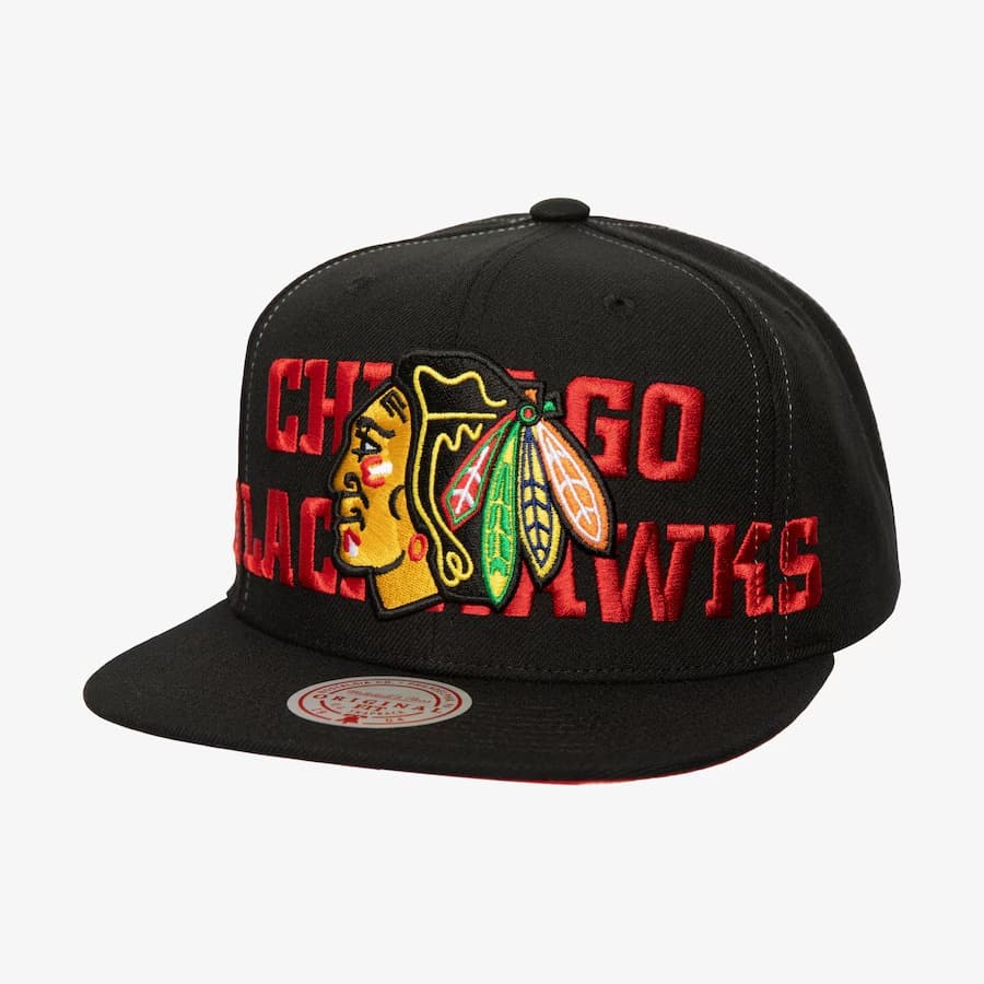 bejsbolka-mitchell-ness-black-chicago-blackhawks-day-4-snapback-hat