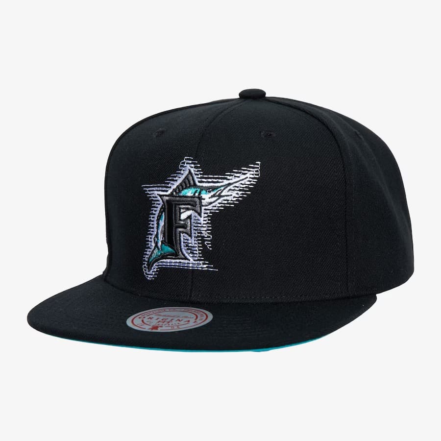 bejsbolka-mitchell-ness-black-florida-marlins-cooperstown-collection-blurred-vision-snapback-hat