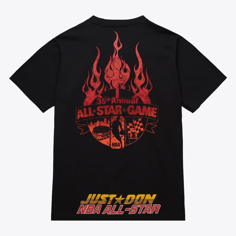 Футболка Mitchell & Ness Black Just Don Hardwood Classics 1985 NBA All-Star Game T-Shirt