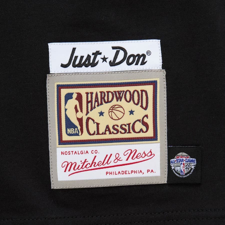 Футболка Mitchell & Ness Black Just Don Hardwood Classics 1985 NBA All-Star Game T-Shirt