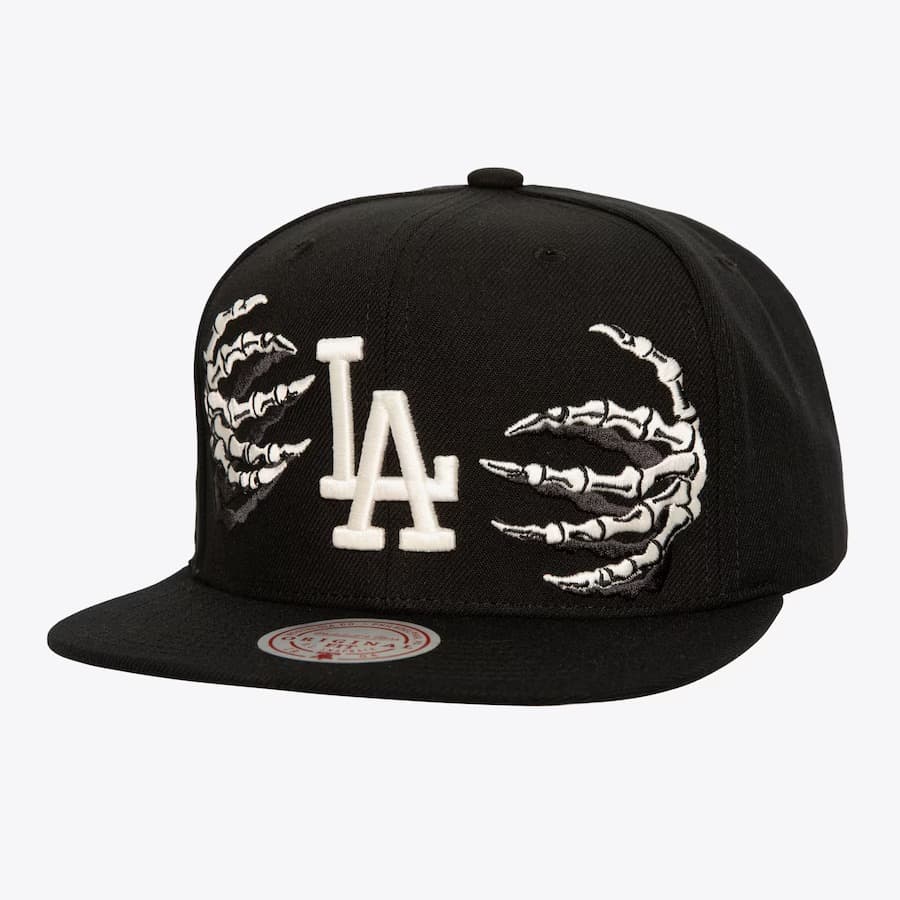 bejsbolka-mitchell-ness-black-los-angeles-dodgers-snapback-hat